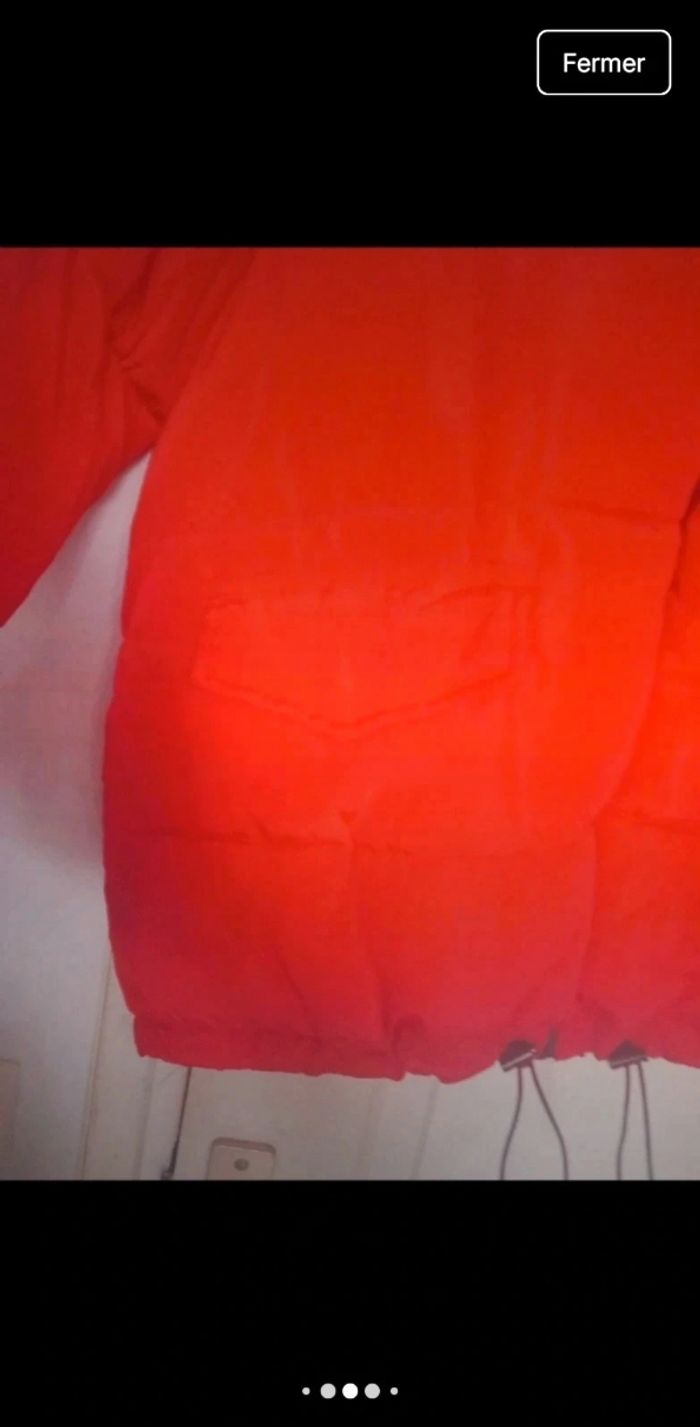 veste d'hiver rouge à capuche de la marque New Collection, en taille S/M - photo numéro 5