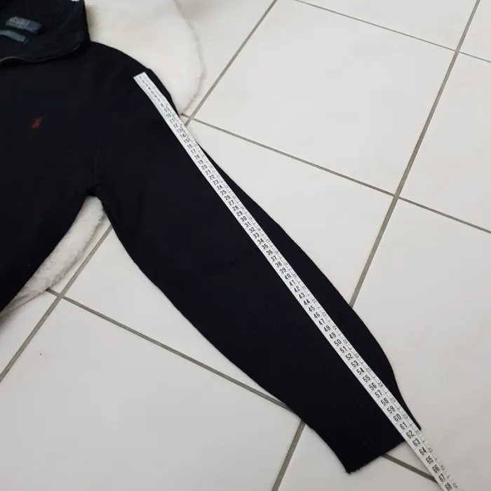 Pull Camionneur half demi zip Ralph Lauren XL Noir - photo numéro 11