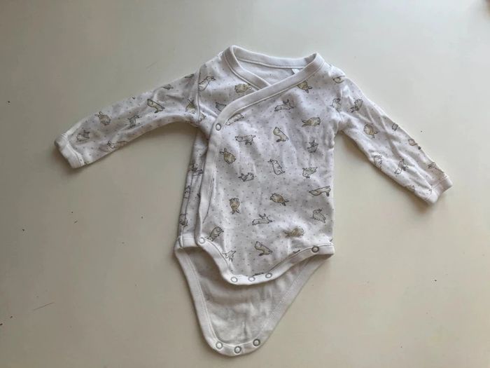 Lot naissance : bonnet + chaussons + body manches longues - photo numéro 5