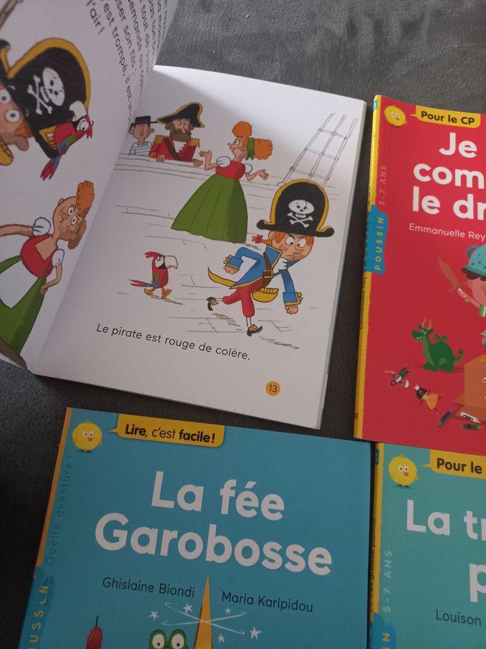 Lot 8 livres premières lectures cp ce1 milan poussin benjamin - photo numéro 4