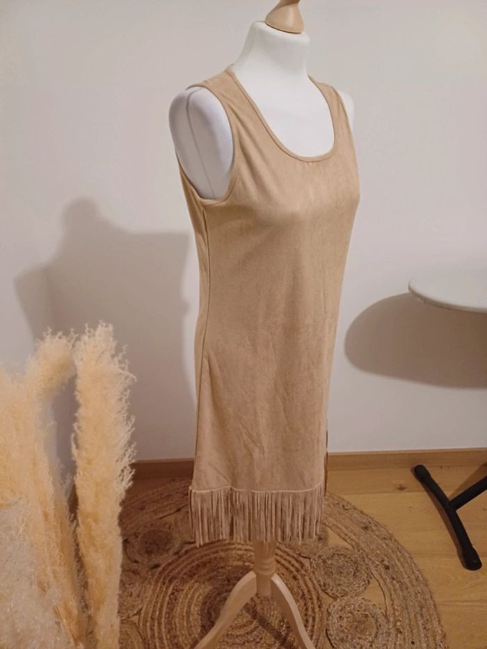 Robe beige en suédine Oxana taille S 36 - photo numéro 5