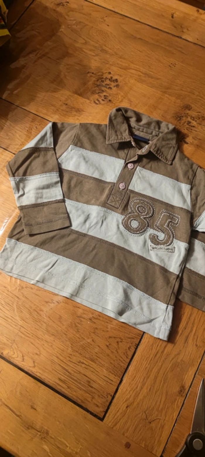 Polo manches longues sergent major 3 ans