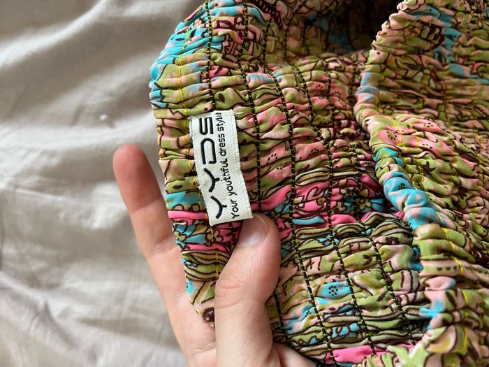 🌸 Robe bustier bohème – Patchwork coloré – 100% soie – Taille unique (36 à petit 40) 🌸 - photo numéro 3