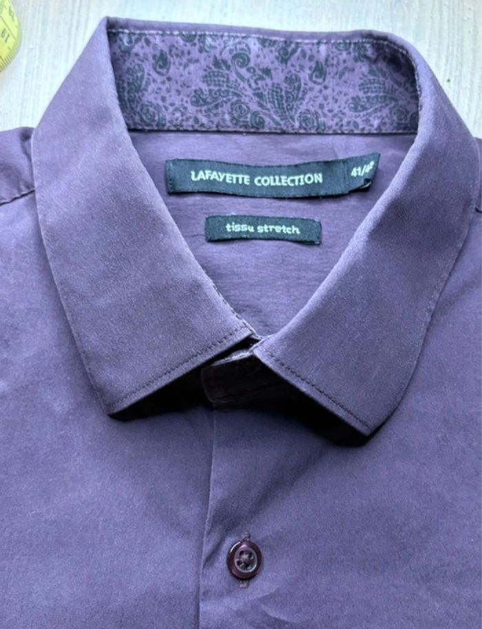 Chemise homme mauve taille L - photo numéro 4