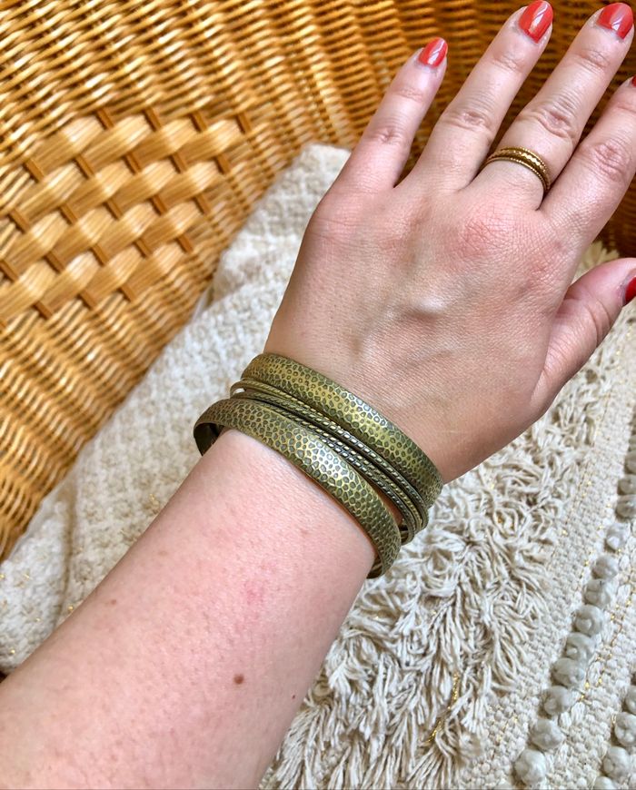 💜 Lot bracelet en métal doré 💜 - photo numéro 5