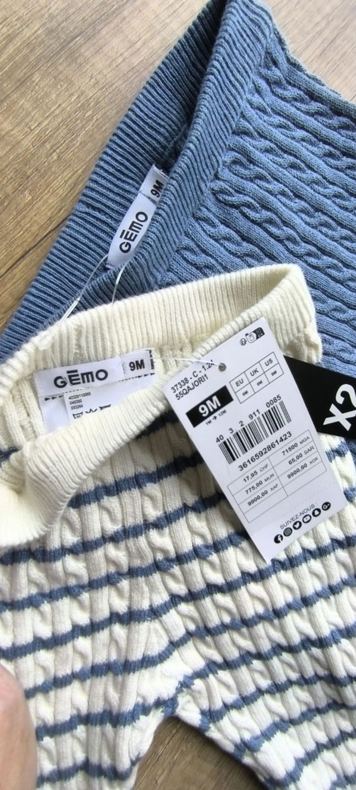 Lot 2 pantalons  en laine 9 mois - photo numéro 4