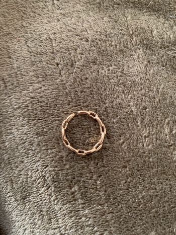 Bague fantaisie dorée réglable parfait état