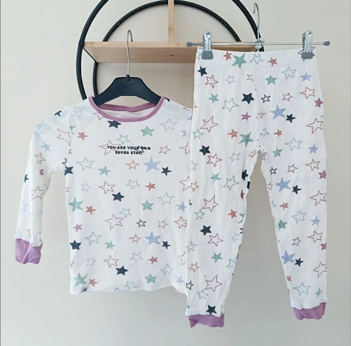 3-4 ans pyjama coton côtelé Primark mi saison 104 cm taille plutôt grand