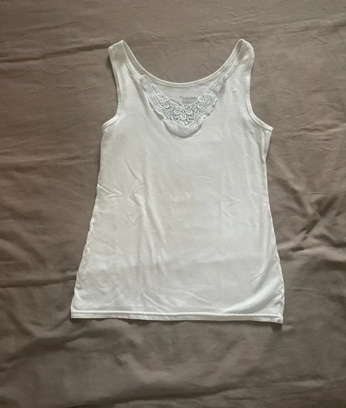 Débardeur femme blanc - photo numéro 2