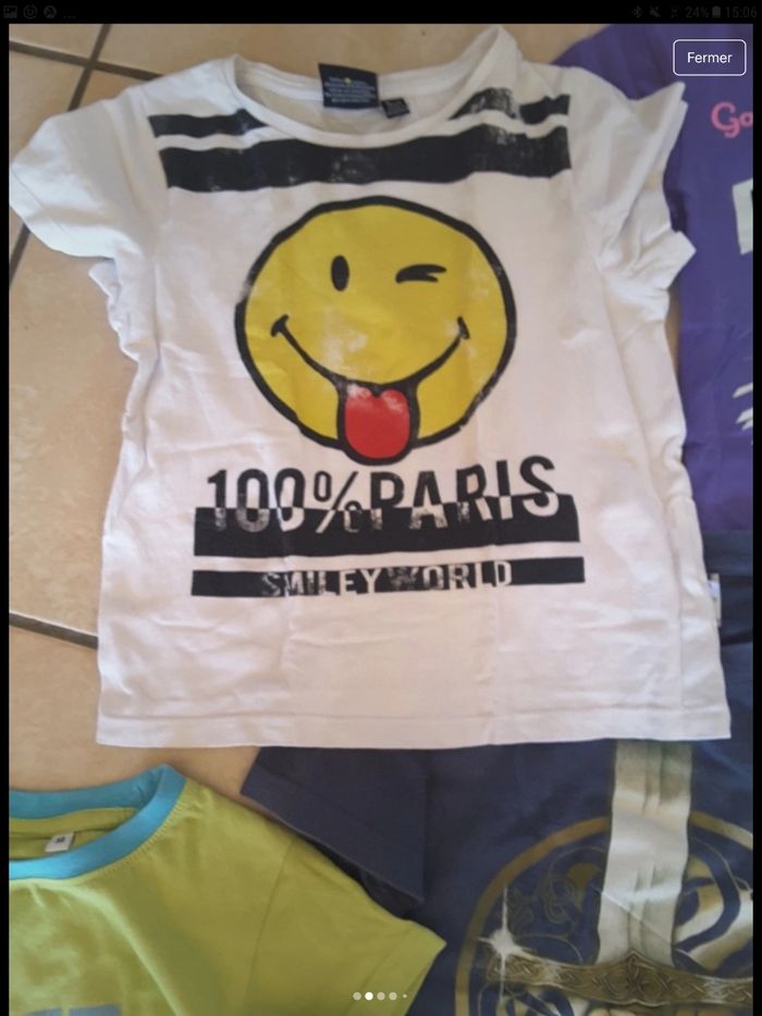 Tshirt manches courtes garçon 5 ans 2€ piece - photo numéro 2