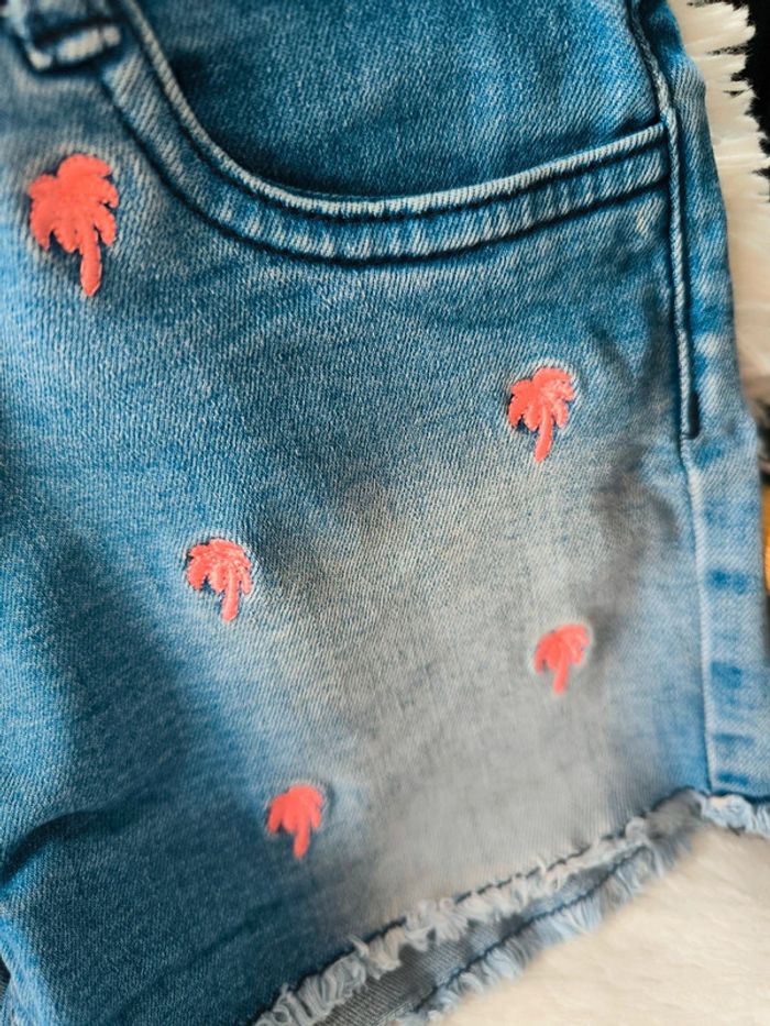 Short jean fille Gémo palmiers - photo numéro 4