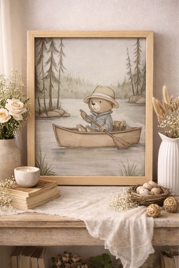 Cadre ourson 20×25 cm - excellent état