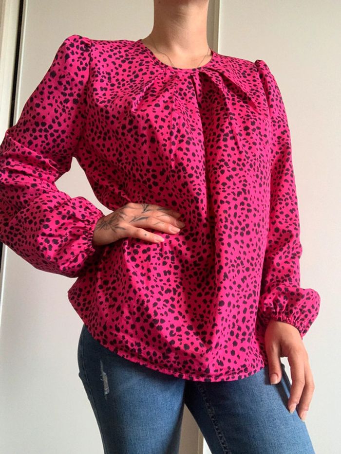 Blouse rose tachetée shein taille m 38