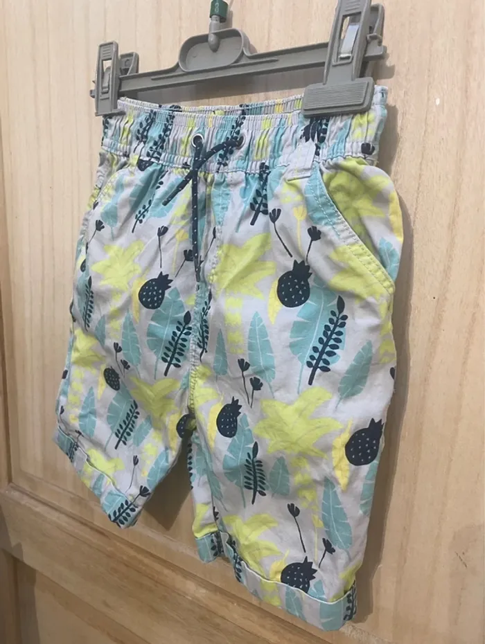 Short garçon Orchestra – 4 ans – imprimé tropical. -50% par lot - photo numéro 2