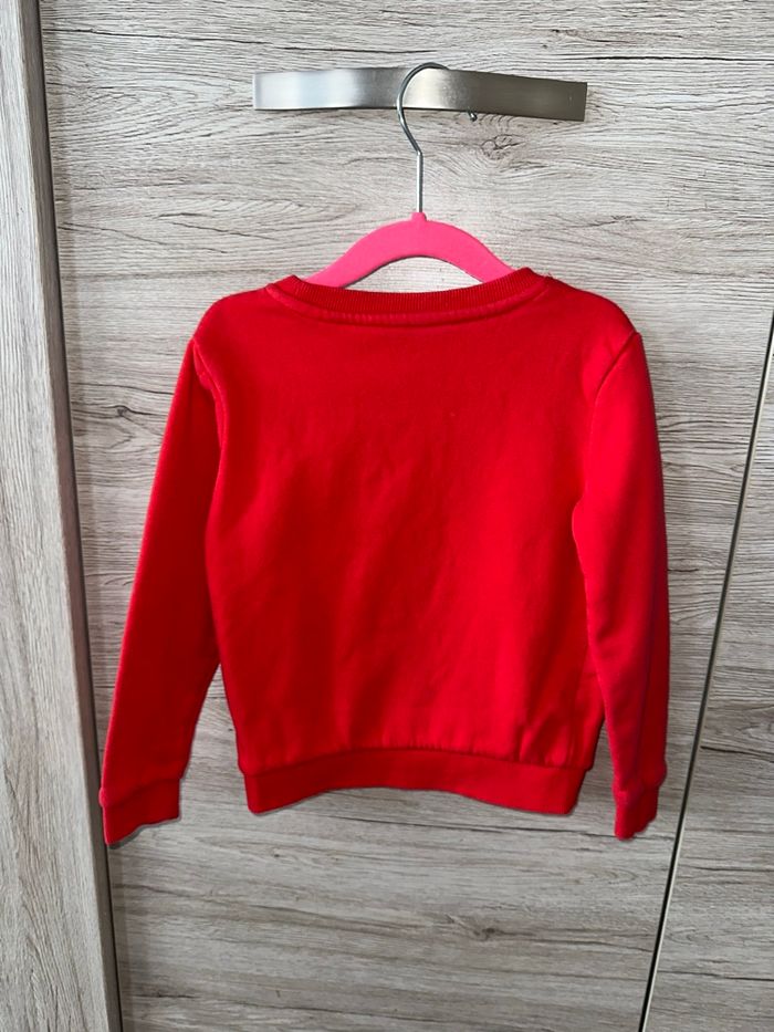 Sweat rouge KIABI – Taille 5 ans (108-113 cm) - photo numéro 3