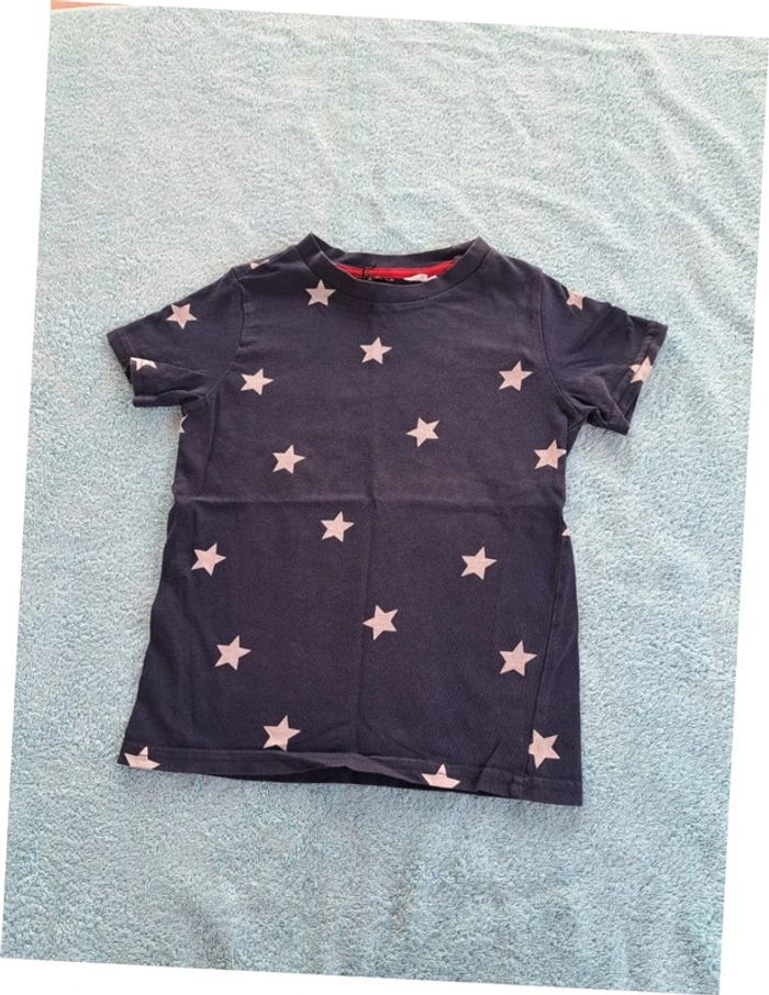 T-Shirt marine avec toile style USA 2 ans