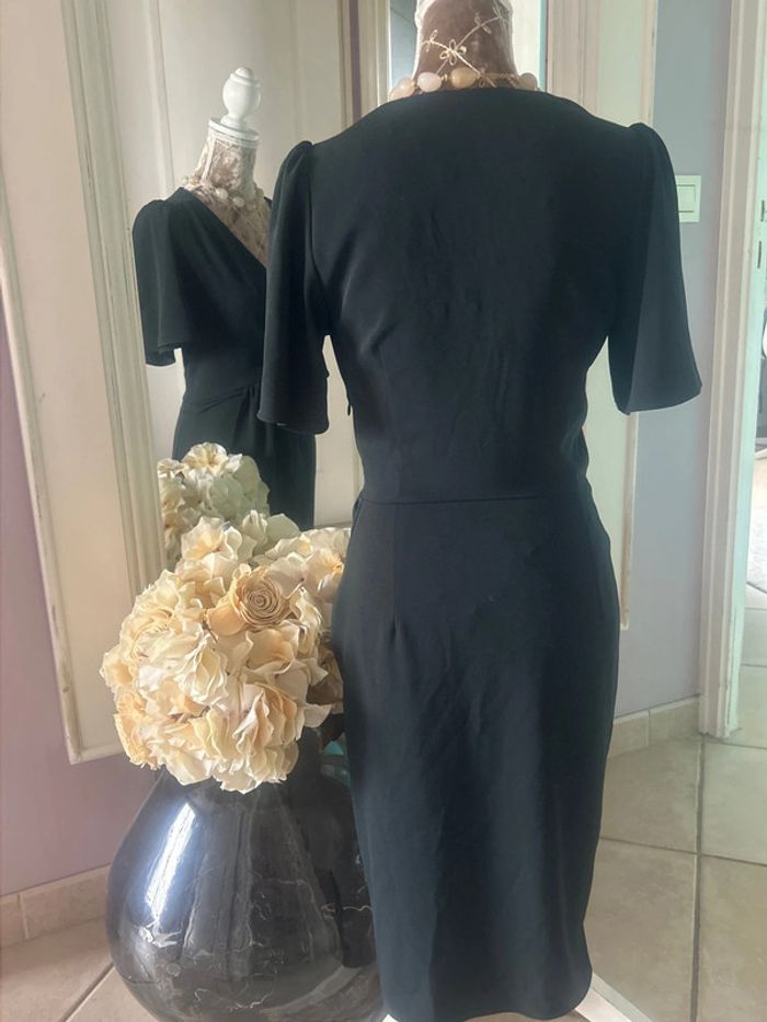 Robe Zara effet drapé noire S - photo numéro 5