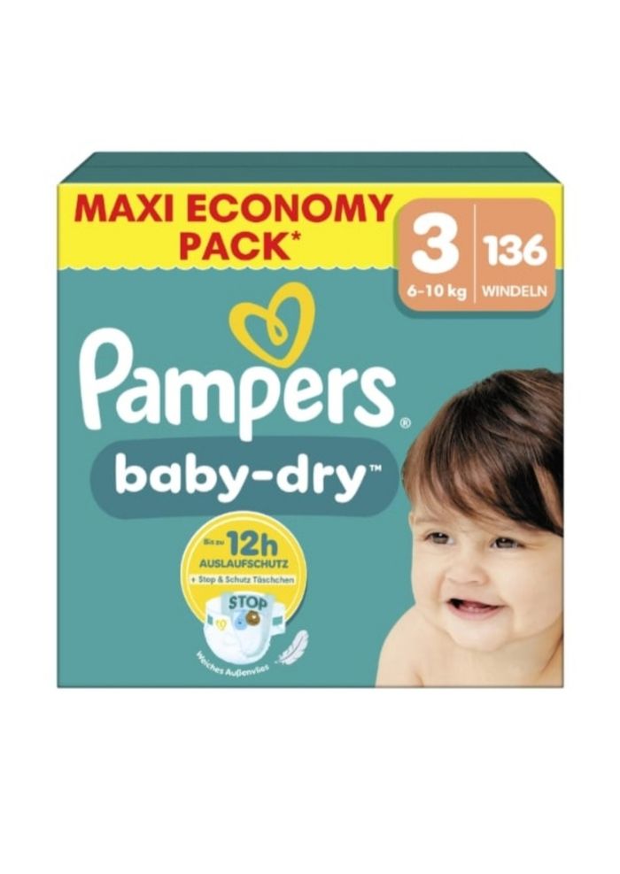 Couches pampers baby dry taille 3