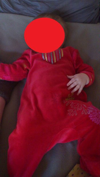 dros bien velours NOEL Fille 9 mois