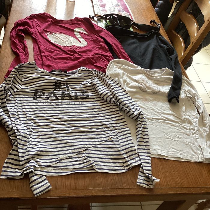 Lot de 4 pulls fin fille 12ans