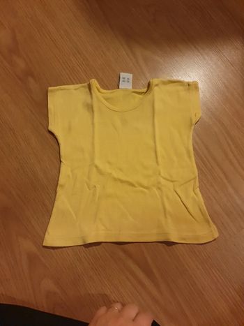tee shirt jaune 4 ans