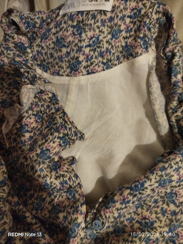 Robe Zara fille – Fleurie à volants - photo numéro 8