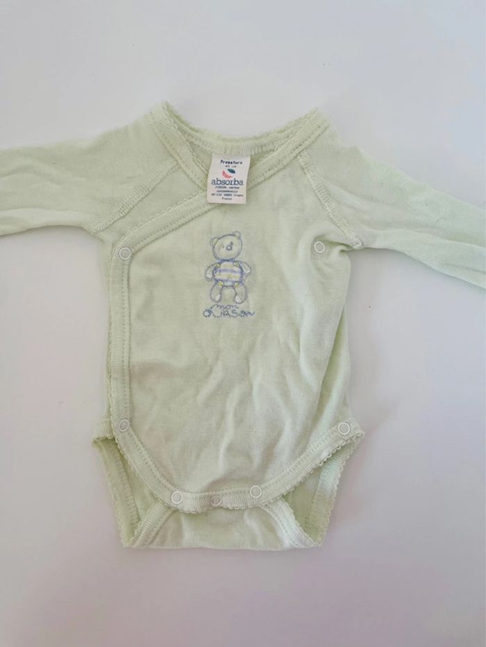 Body bébé, taille prématuré, 46 cm absorbe