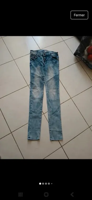 Pantalon taille basse en jean taille 36