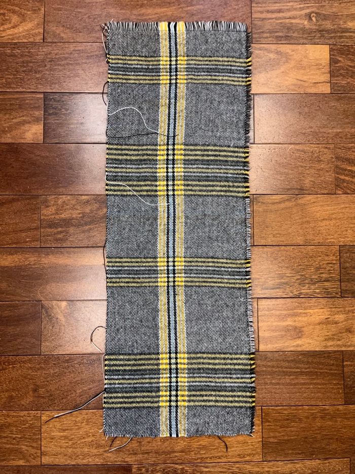 écharpe rayé grise et jaune - photo numéro 2