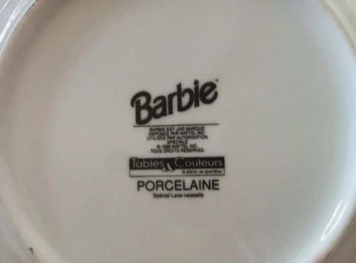Assiette vintage barbie - photo numéro 2