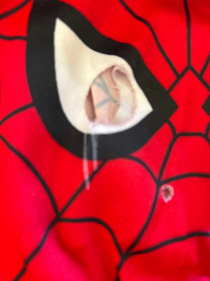 Déguisement Spiderman + masque tissu 5/7 ans - photo numéro 3