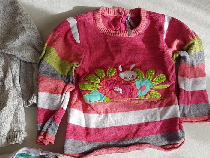 Lot 3 pulls fille 12 mois - photo numéro 3