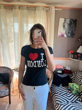 Top I love London vintage y2k 2000yer