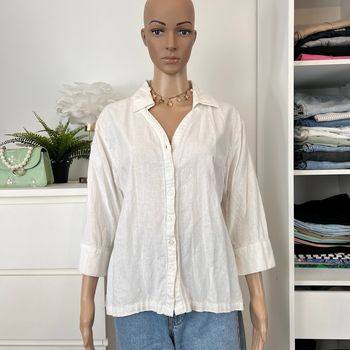 Chemise blanche en lin Tavia Lucci - Taille 38/M