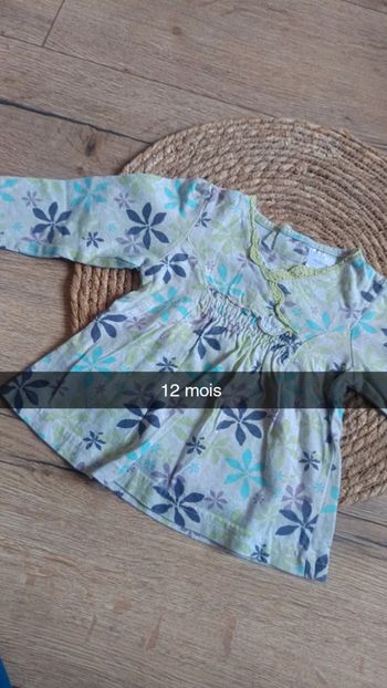 T-shirt manches longues fille 12 mois