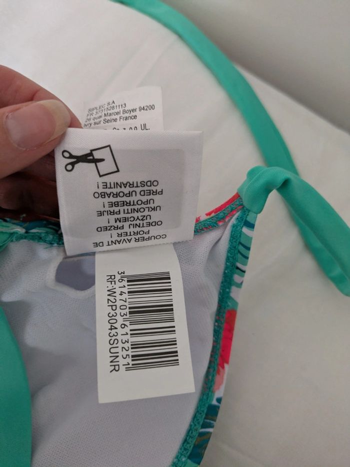 Haut de maillot de bain fleuri - Tissaia - taille 40 - photo numéro 6