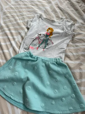 Ensemble jupe t shirt fille