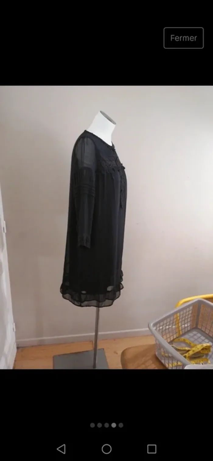 Robe noire marque an'ge Taille 36 - photo numéro 4