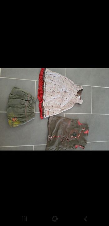 Lot robes/jupe automne/hiver fille 18 mois