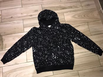 Pull à capuche noir h&m 12/14 ans