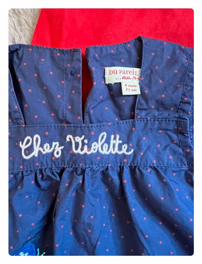 Lot de deux robe été fille 9 mois - photo numéro 2