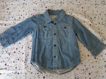 Chemise ML effet jean doublée 18-24 mois Baby-gap