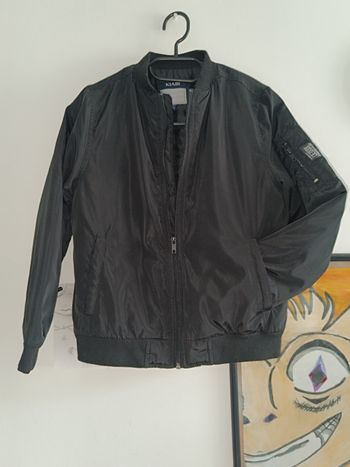 Blouson aviateur noir 10ans garçon 🖤