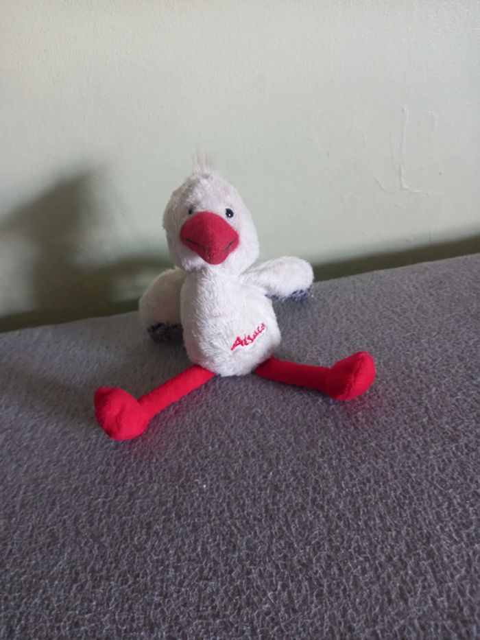 Peluche cigogne Alsace