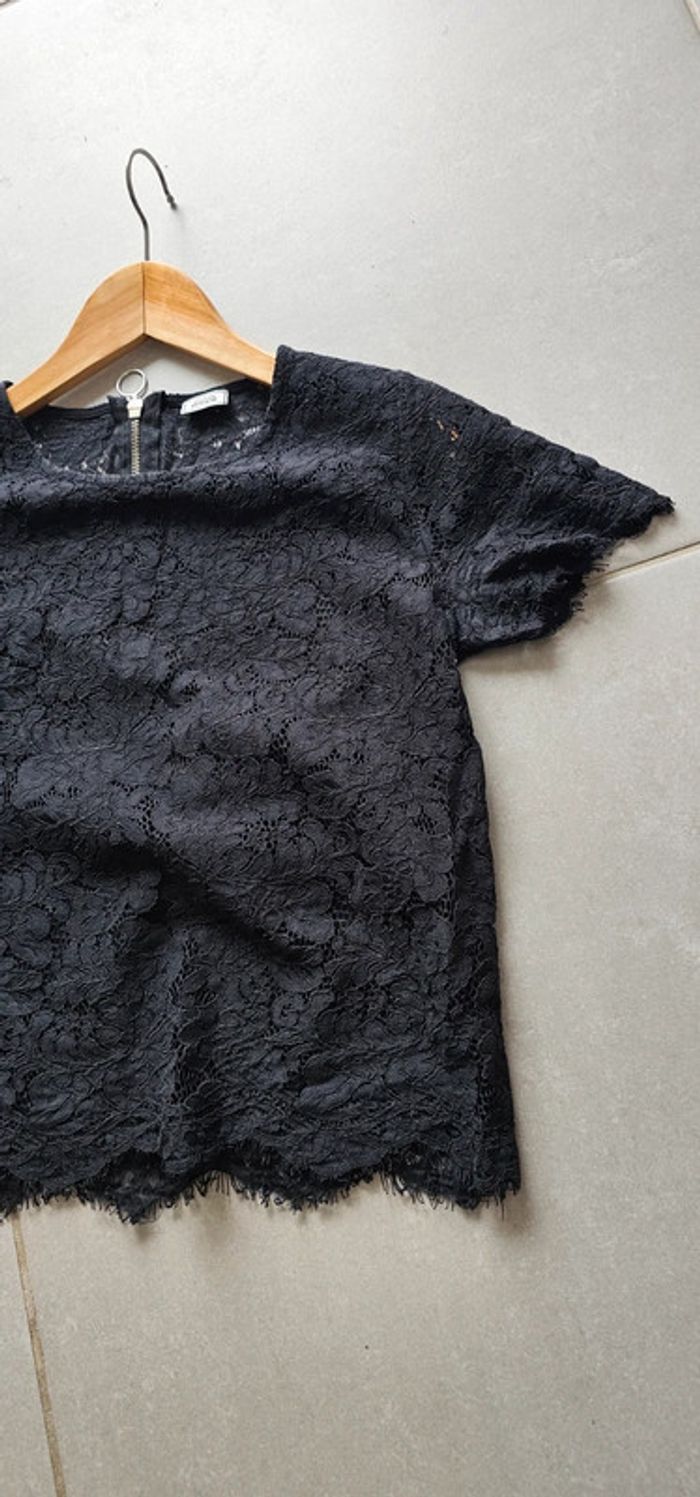 Chemisier dentelle noir Pimkie taille 38 - photo numéro 7