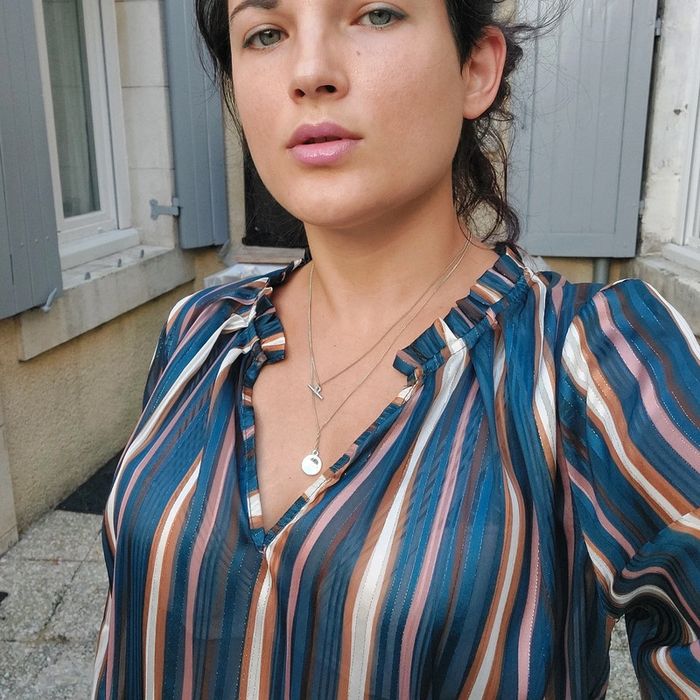 Jolie blouse en voile taille L - photo numéro 2