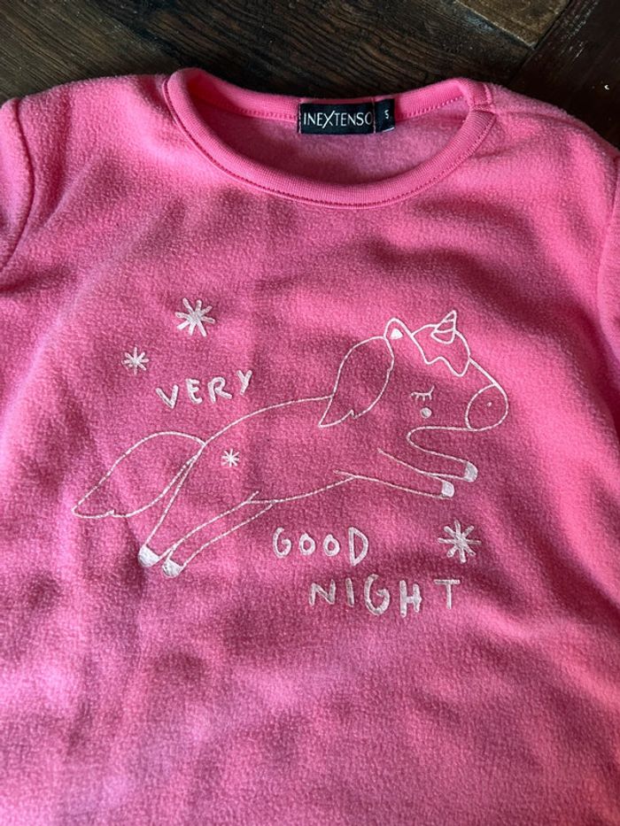 Pyjama 2 pièces rose avec licorne - pilou pilou - 5 ans neuf - photo numéro 2