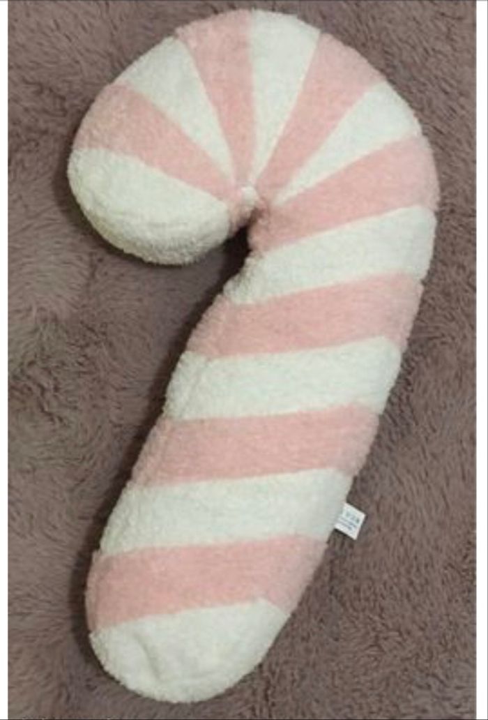 Coussin Décoration Noël 🎄 en forme de canne à sucre