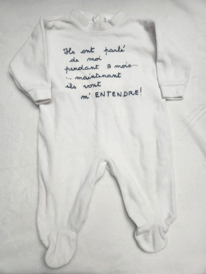 Pyjama velours bébé 6 mois
