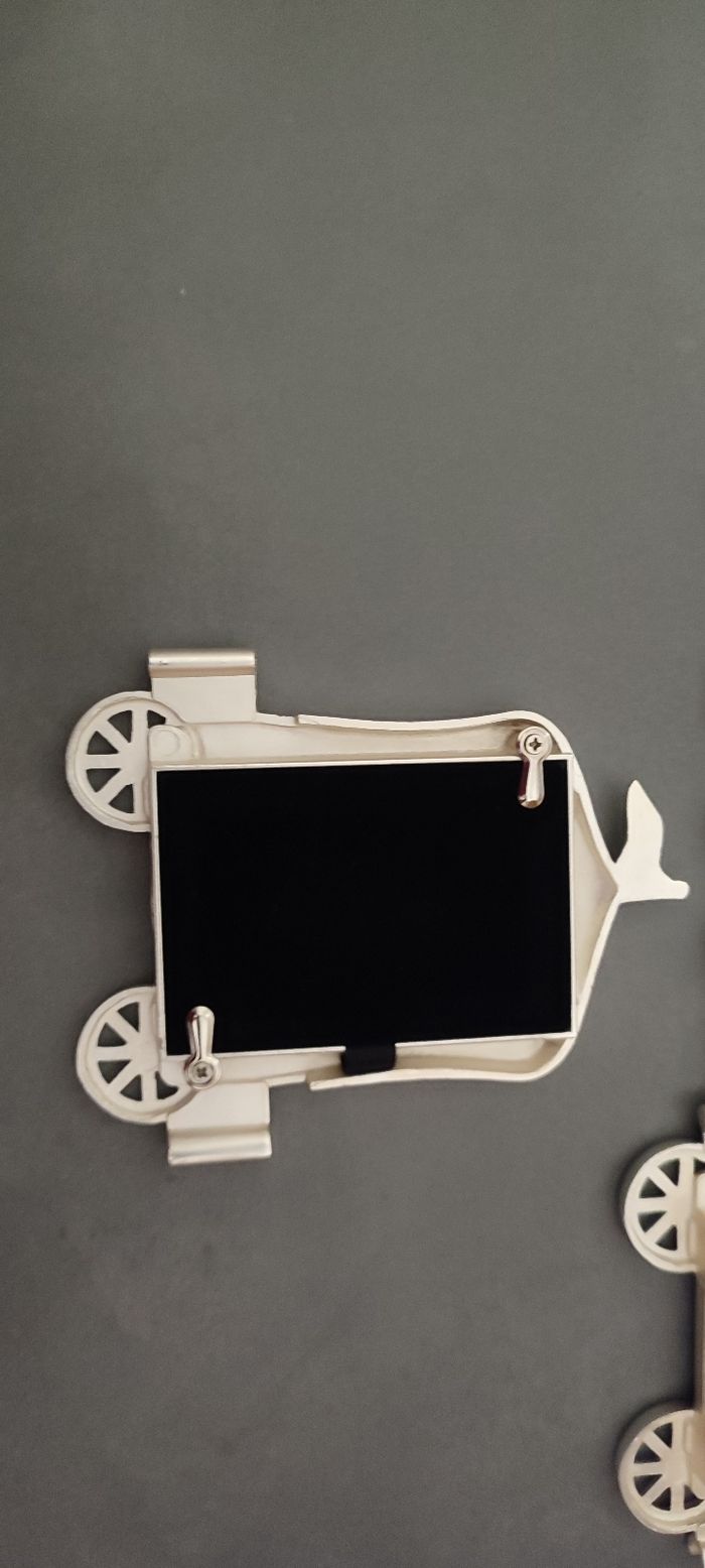 Cadre train photos metal argenté - photo numéro 3